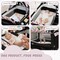 Babyjoy Pack & Play Baby Diaper Changing Table 4 in 1 Portable Foldable with Mattress Carrying Bag Black/Grey/Black+Pink